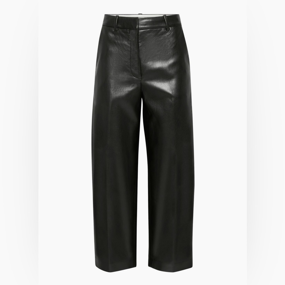 Aritzia Wilfred Black Leather Pants